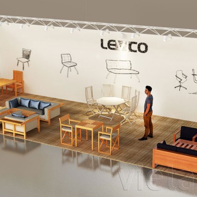 Thiết kế gian hàng 18x4m