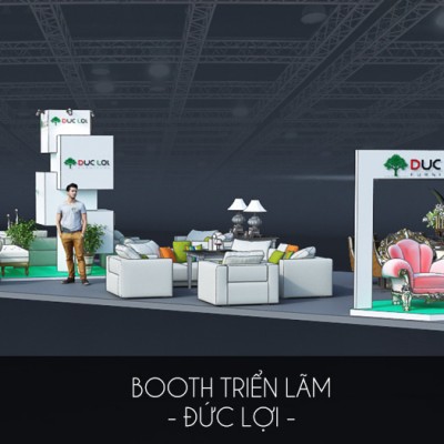 Thiết kế gian hàng đồ gỗ nội thất