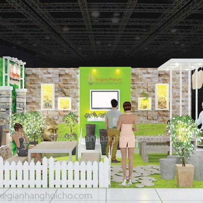 Thiết kế gian hàng triễn lãm Poterry