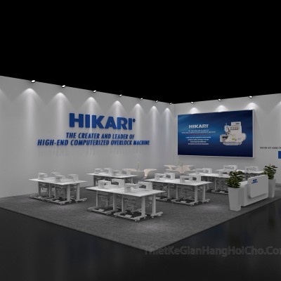 Thiết kế gian hàng ngành công nghiệp may mặc