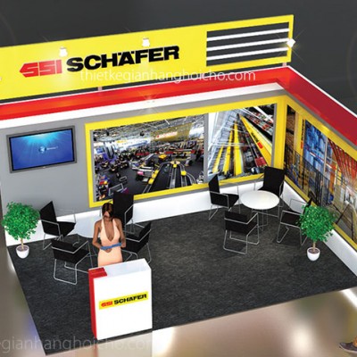 Thiết kế gian hàng Schafer 5x3m