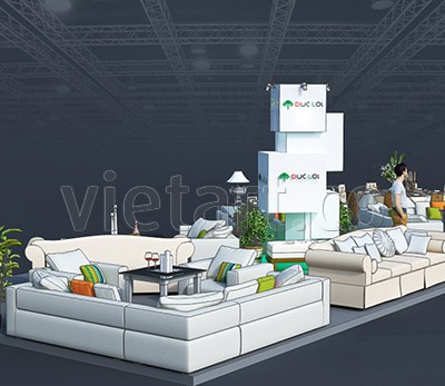 Thiết kế gian hàng triển lãm Đức Lợi 1