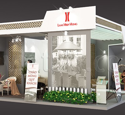 thiết kế gian hàng triển lãm đồ nội thất 2