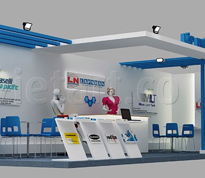 Thiết kế gian hàng hội chợ triển lãm Lập Nhân 2