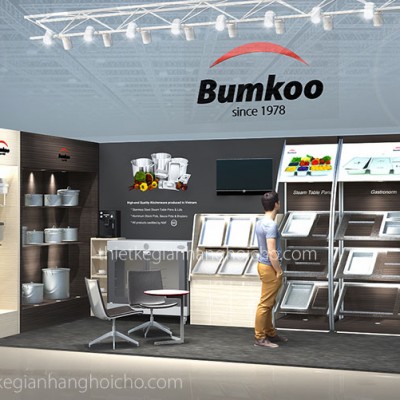 Hình ảnh thiết kế gian hàng BumKoo