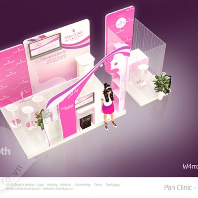 thiết kế gian hàng Panclinic