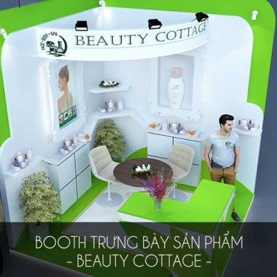 Thiết kế booth bán hàng Beauty Cottage