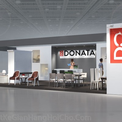 Thi công gian hàng 18x6m