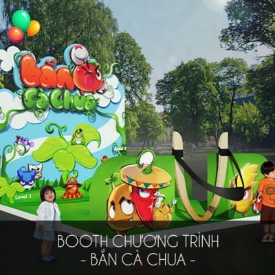 Booth chương trình bắn cà chua