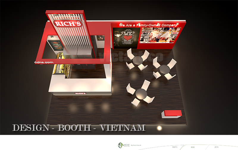 thiết kế booth Vietbuild, trọn gói từ A đến Z- VIETBUILD 2017